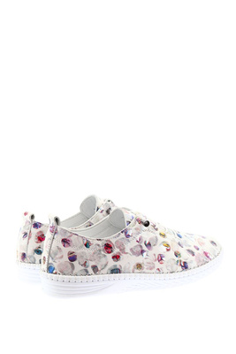 Барвисті жіночі шкіряні туфлі