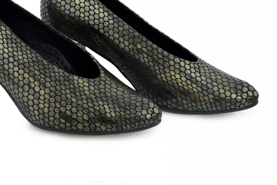 Сірі туфлі на високих підборах KOSTEX 1431 R6038