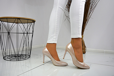 Szpilki Bravo Moda 1373 perłowe