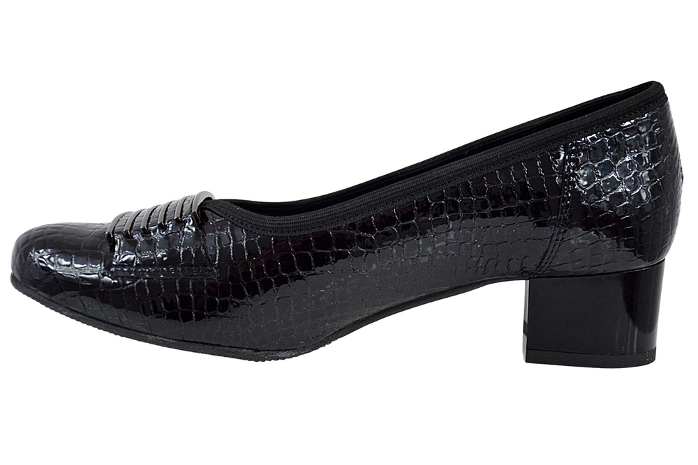 Półbuty KOSTEX 2205 D3525 czarne na obcasie