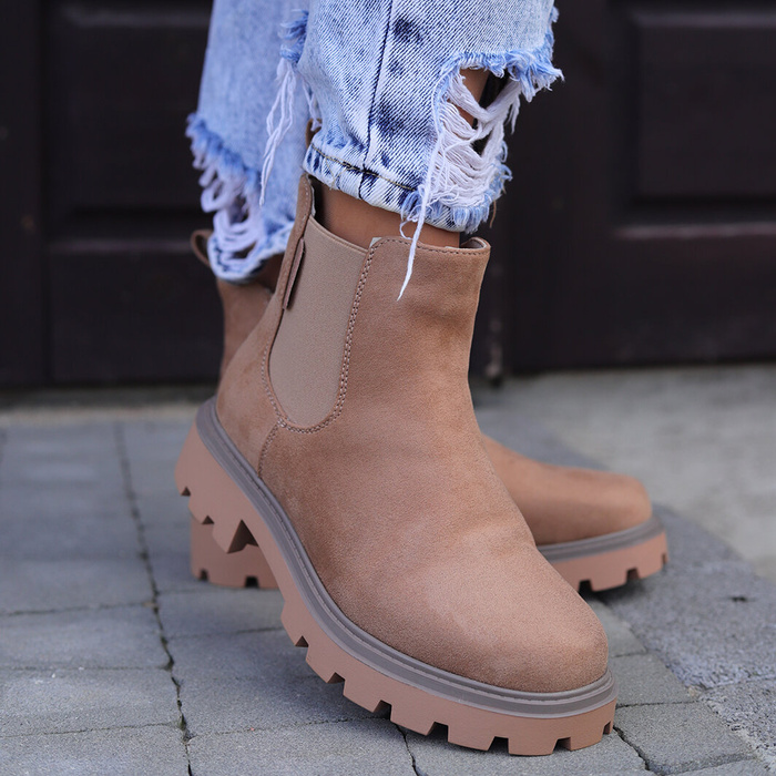 Бежеві черевики челсі Big Star