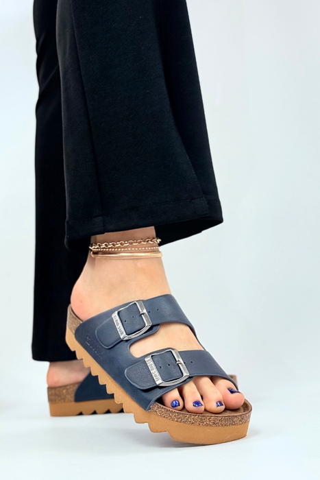 Klasyczne klapki granatowe z klamerkami Big Star