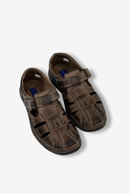 Шкіряні туфлі на липучці кабіру кольору Mariusz