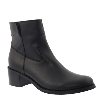 Чорні шкіряні ботильйони з колодкою Pesco
