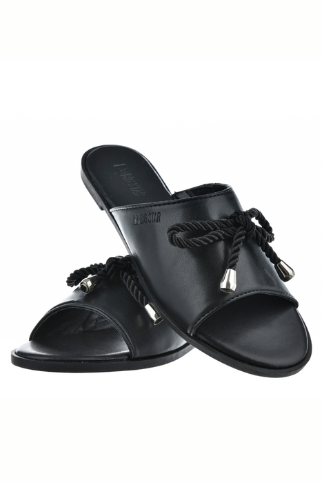 Чорні жіночі шльопанці Big Star з екошкіри