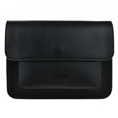 Маленька чорна сумка-месенджер із клапаном у формі великої зірки