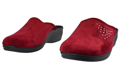 Obuwie domowe damskie INBLU BJ000119 bordowe