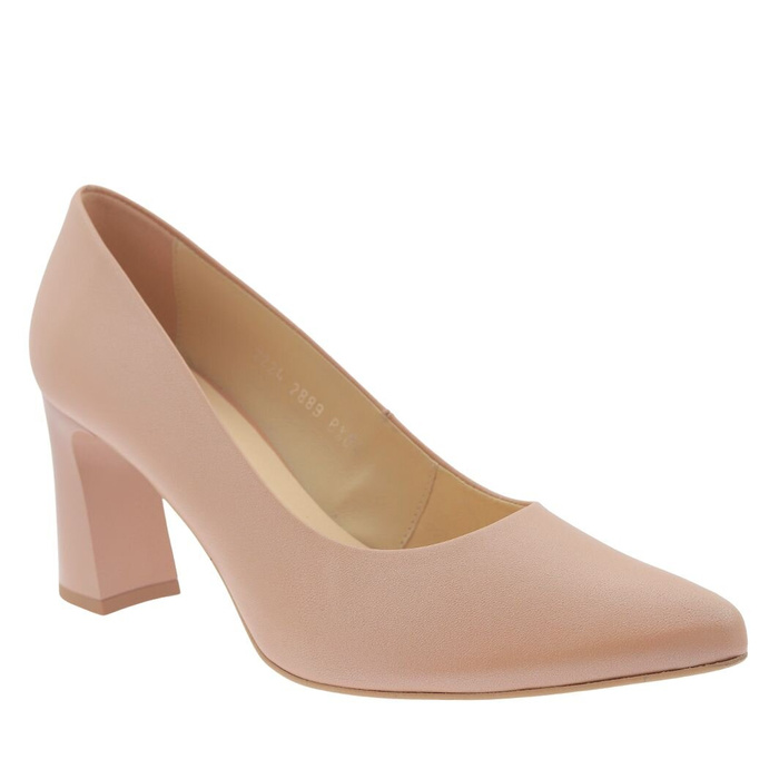 Бежеві шкіряні сліпони