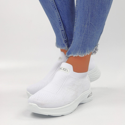 Białe sportowe buty damskie Vinceza