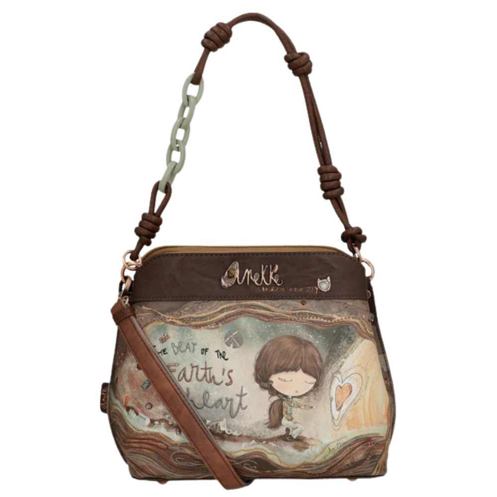 Маленька сумка на три відділення, на блискавці і магнітній кліпсі Anekke Core