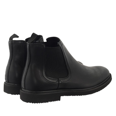 Чорні чоловічі шкіряні ботильйони T. Sokolski