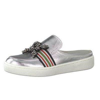 Klapki Marco Tozzi srebrne 2-27304-22 948