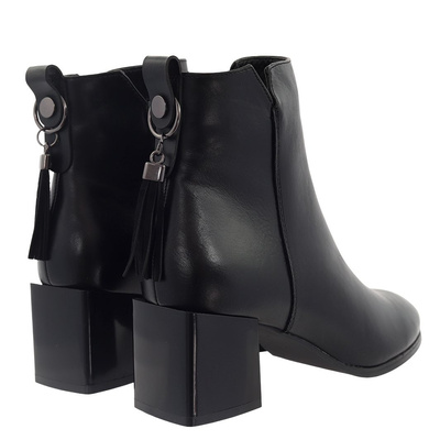 Чорні ботильйони з колодкою Потоцького