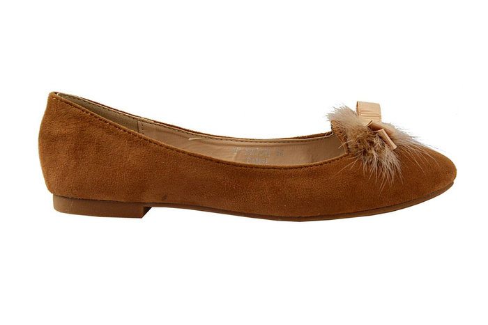 Baleriny GOFC GF-XWFD11 camelowe