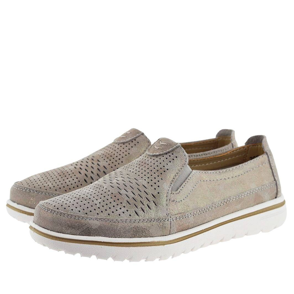 Шкіряне жіноче взуття Evento золотого кольору