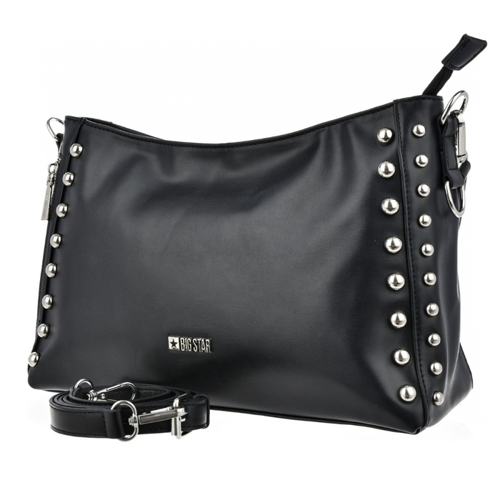 Маленька чорна сумочка зі стразами Big Star