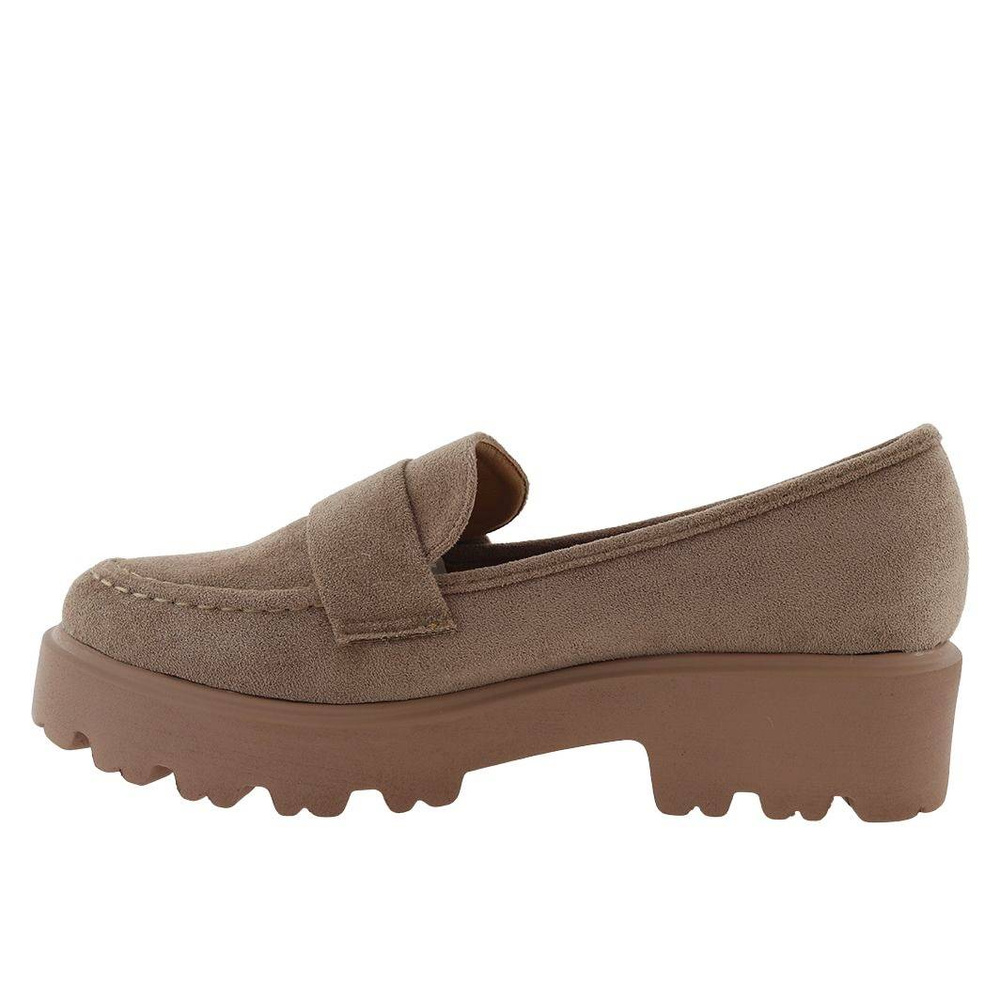 Модні бежеві мокасини з екошкіри Vinceza suede