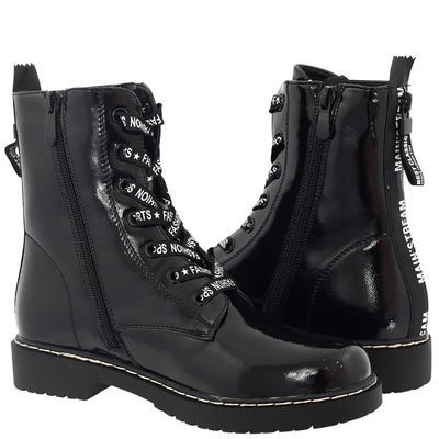 Trapery lakierowane czarne Vinceza