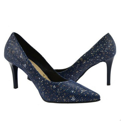 Piękne szpilki Bioeco z wzorem w kratkę 5015