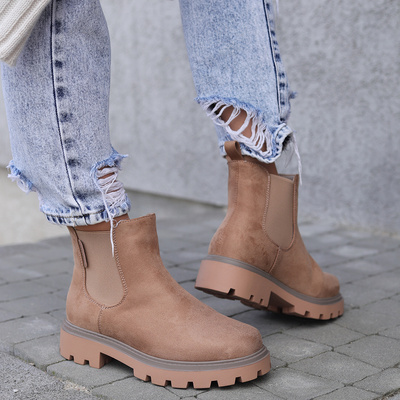 Бежеві черевики челсі Big Star