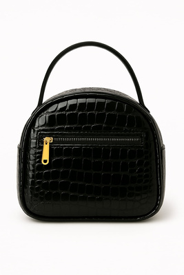 Жіноча чорна сумочка з подвійною ручкою і ремінцем Big Star