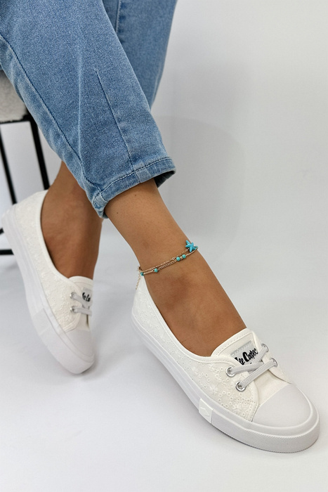 Білі жіночі сліпони Lee Cooper