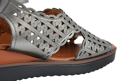 Sandały M. Daszyński MR1838-21 srebrne