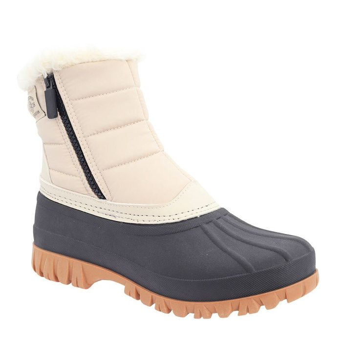 Жіночі бежеві утеплені снігові чоботи Lee Cooper