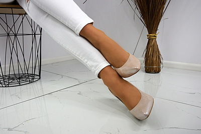 Szpilki Bravo Moda 1373 perłowe