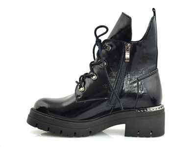 Trapery LEMAR 60349 czarne lakierowane