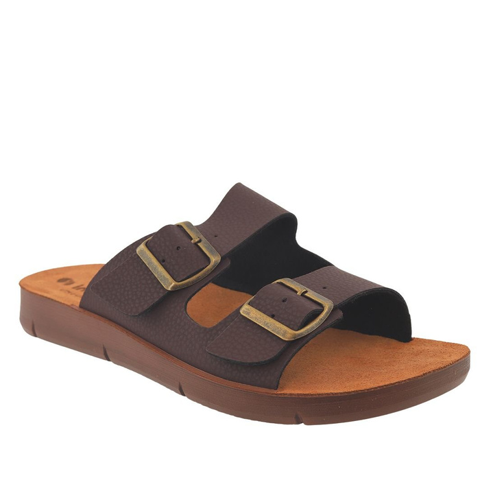 Klapki męskie brązowe Inblu