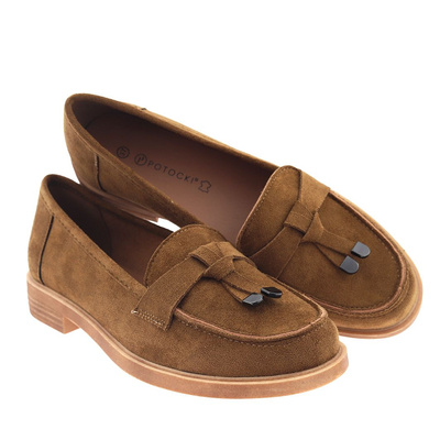 Жіночі замшеві lords в червоному Potocki