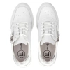 Skórzane białe sneakersy na koturnie Filippo