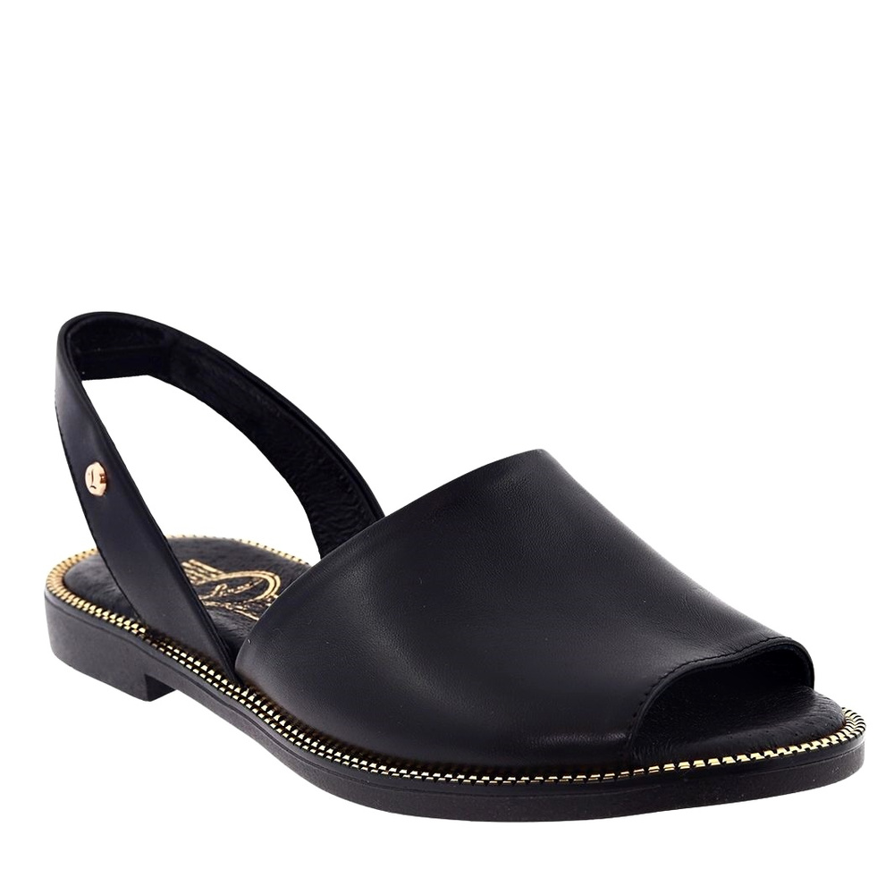 Sandały z zabudowaną cholewką czarne Lemar