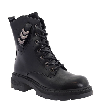 Botki damskie trapery ocieplane za kostkę M. Daszyński 