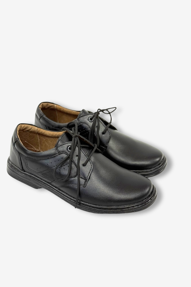 Шкіряні сліпони на танкетці на блискавці, чорні