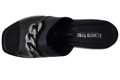 Чорні шльопанці Loretta Vitale 1008-40