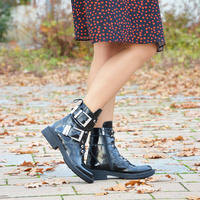 Чорні лаковані туфлі Ravini G044 1203 07