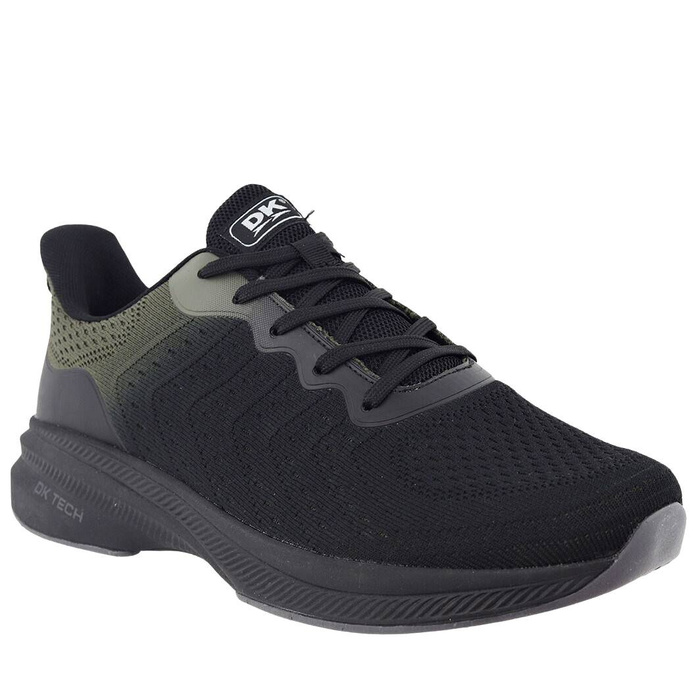 Buty męskie sportowe czarne sznurowane DK