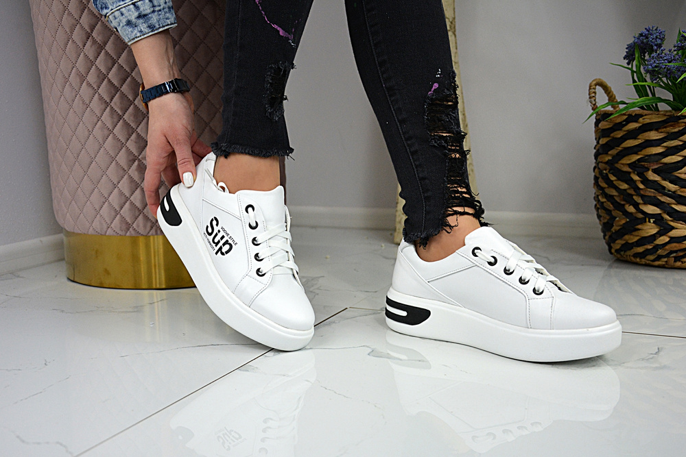 Sneakersy El Passo 1658 białe