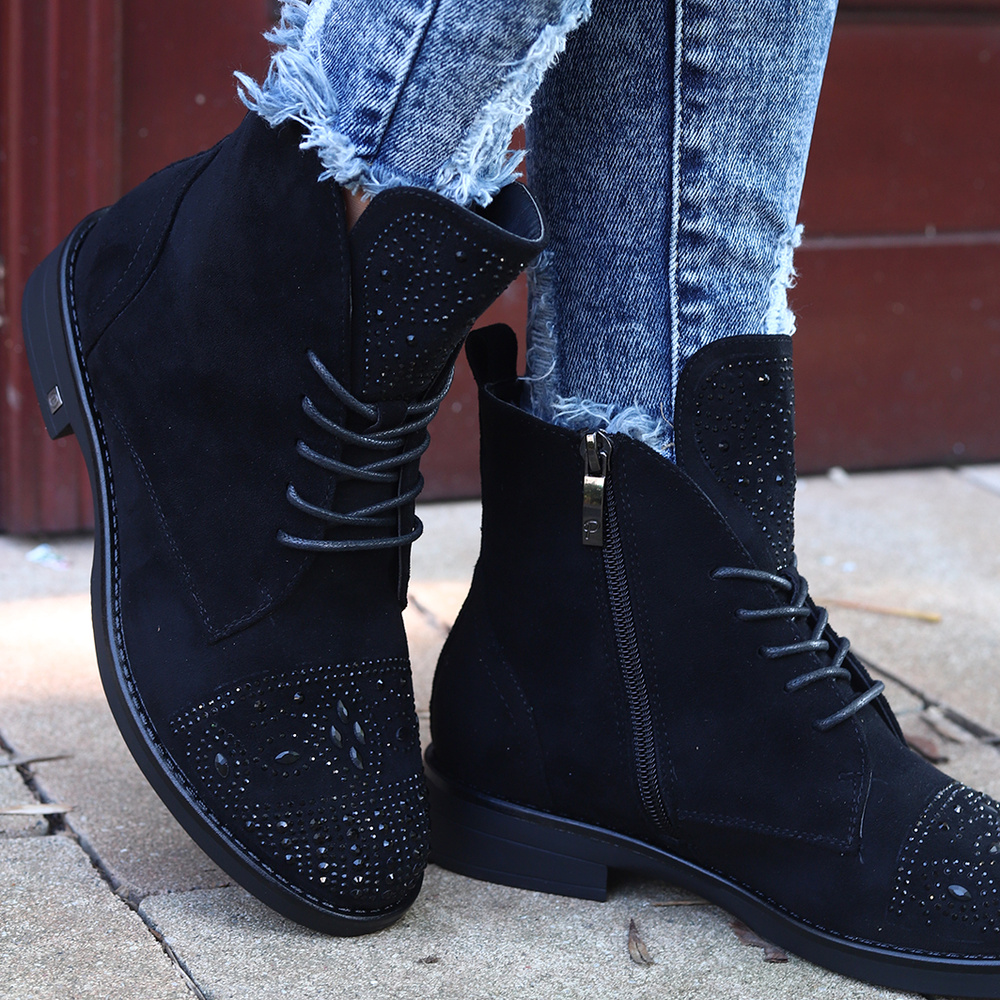 Чорні ботильйони з цирконами від Potocki