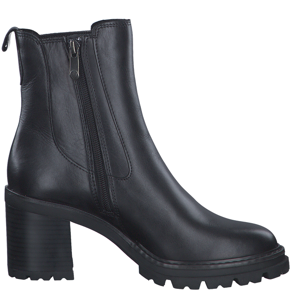 Черевики челсі на високому каблуці, чорні, 2-25451-41 Marco Tozzi