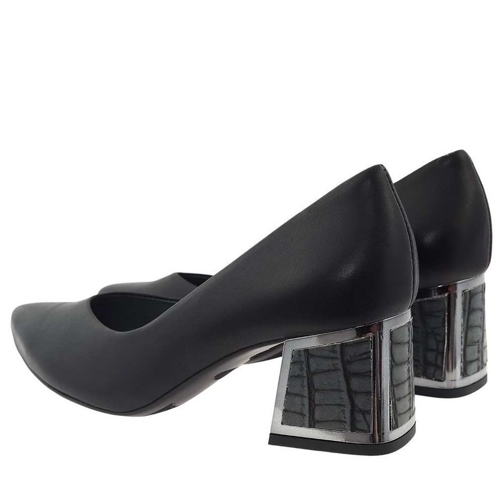 Czółenka skórzane czarne Kordel