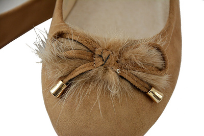 БАЛЕТКИ ЗІ ШТУЧНИМ ХУТРОМ GOFC