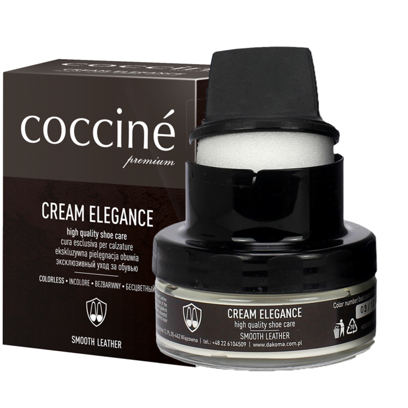 Pielęgnujący krem do butów ze skóry licowej Cream Elegance Coccine