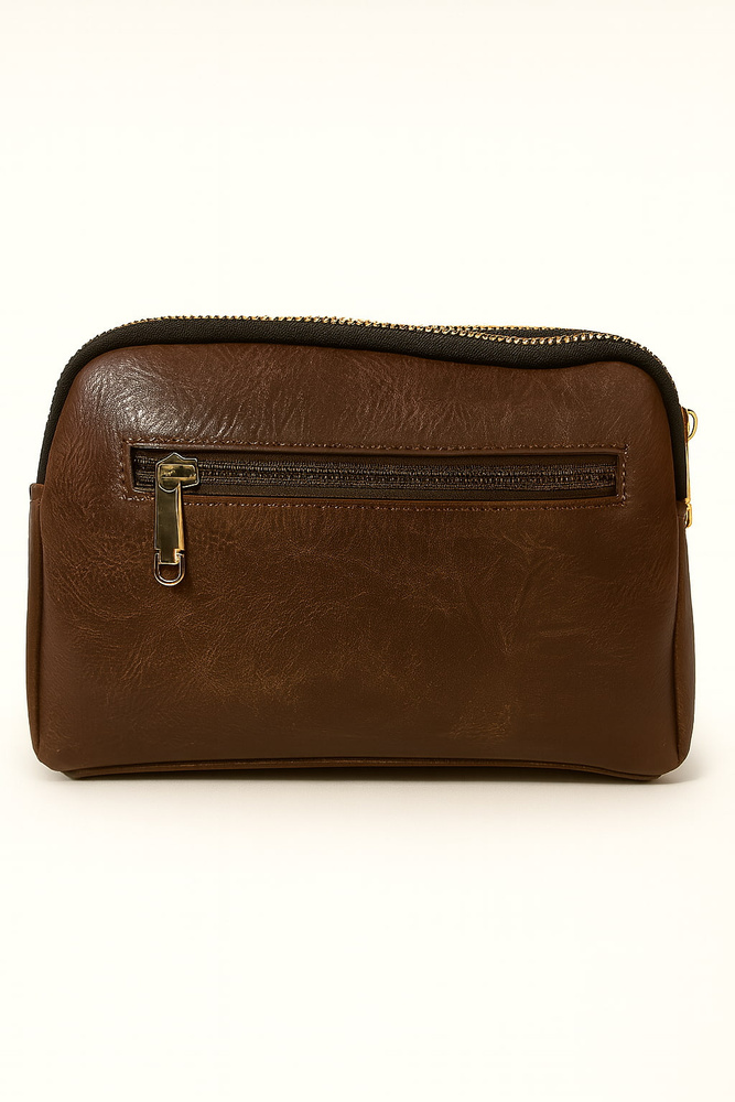 Listonoszka damska na ramię w kolorze khaki 