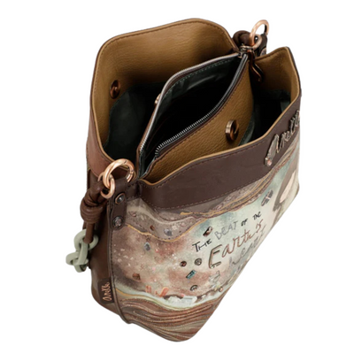 Маленька сумка на три відділення, на блискавці і магнітній кліпсі Anekke Core