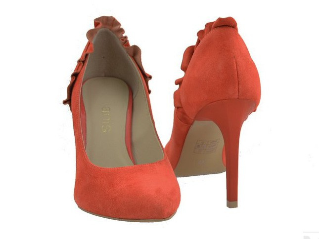 Szpilki ANIS z falbanką 4689