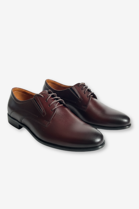 Чоловічі офіційні чорні шкіряні туфлі фірми Нікополь