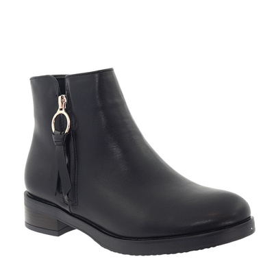 Черевики на плоскій підошві Evento чорного кольору